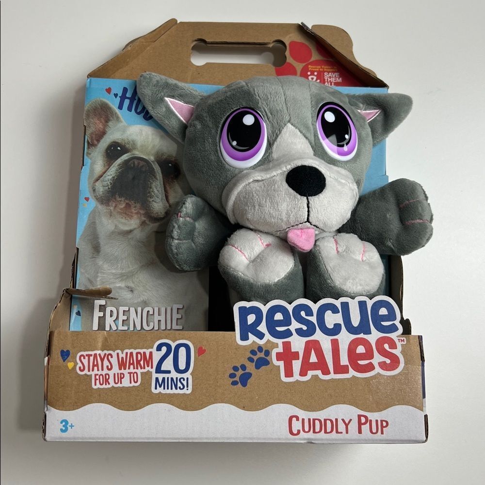 Little Tikes Rescue Tales Cuddly Pup Frenchie Microwavable Pouch NEW